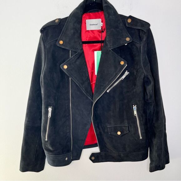 Deadwood River Suede Motorcycle Jacket 42 - Picture 3 of 8